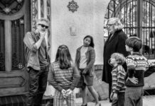 A scene from the filming of Roma (No. 46) by Alfonso Cuarón